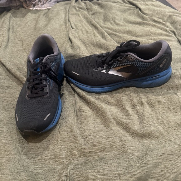 Brooks Other - Brooks Running Shoes Mens 12.5 D Ghost 14 Black Blue 1103691D056